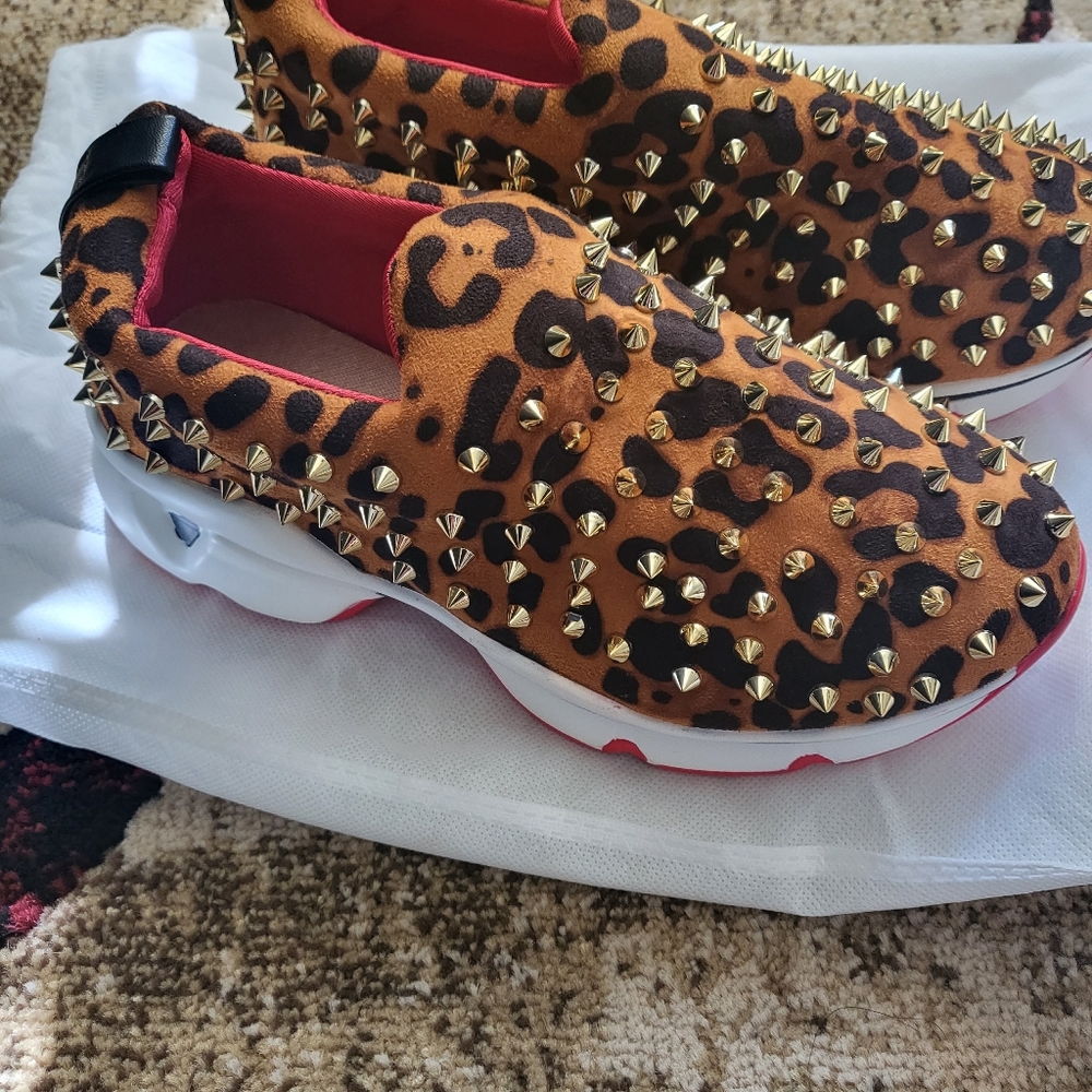 Spiked shoes,  only worn once